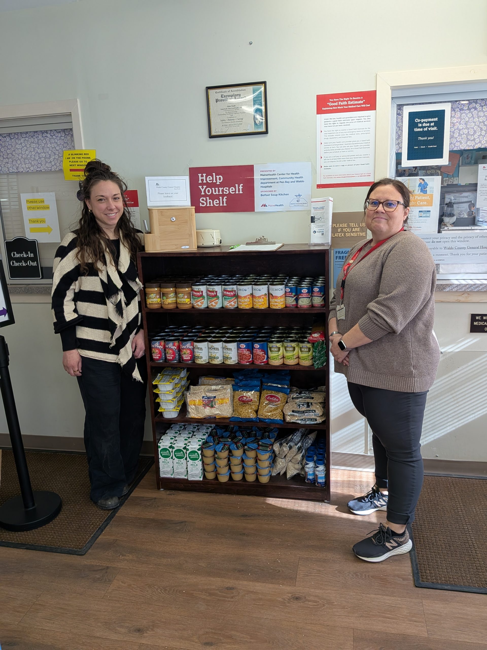 “Help Yourself” Food Pantry Shelf Now Available at MaineHealth Primary Care Family Medicine Brooks